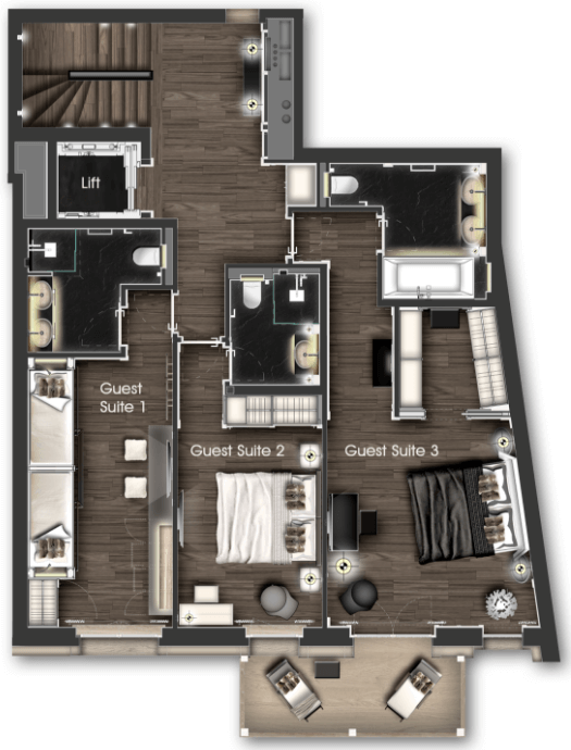 Chalet Aconcagua Zermatt Floor Plan 3